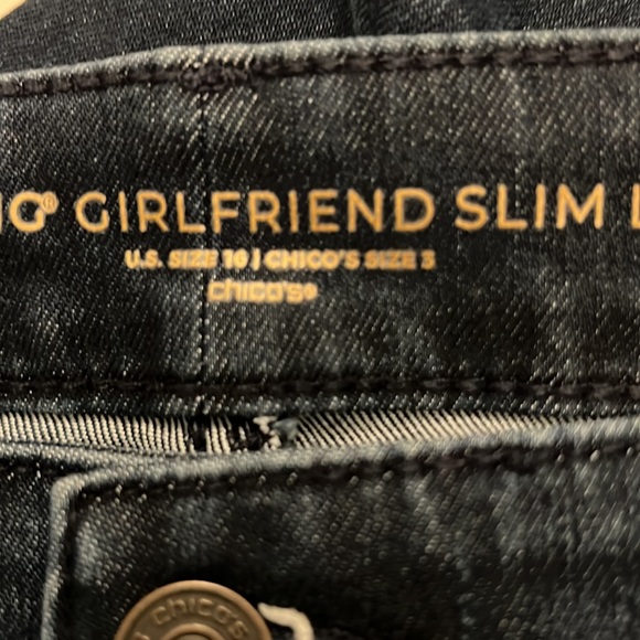 Chicos Slim Leg Jeans Size 3 - Picture 3 of 5